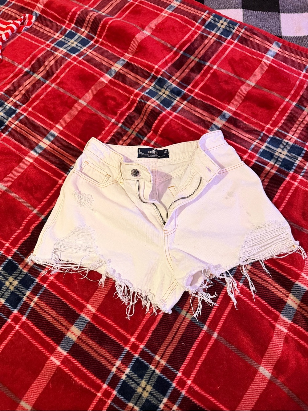 Hollister Co. White Denim Women's Shorts
